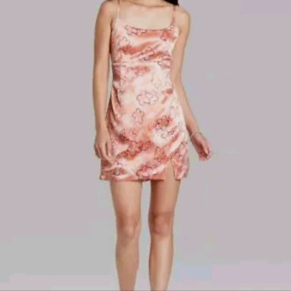 NWT MEDIUM WILD FABLE SLEEVELESS SATIN CHINESE UNIQUE DRESS other sizes - Picture 2 of 16
